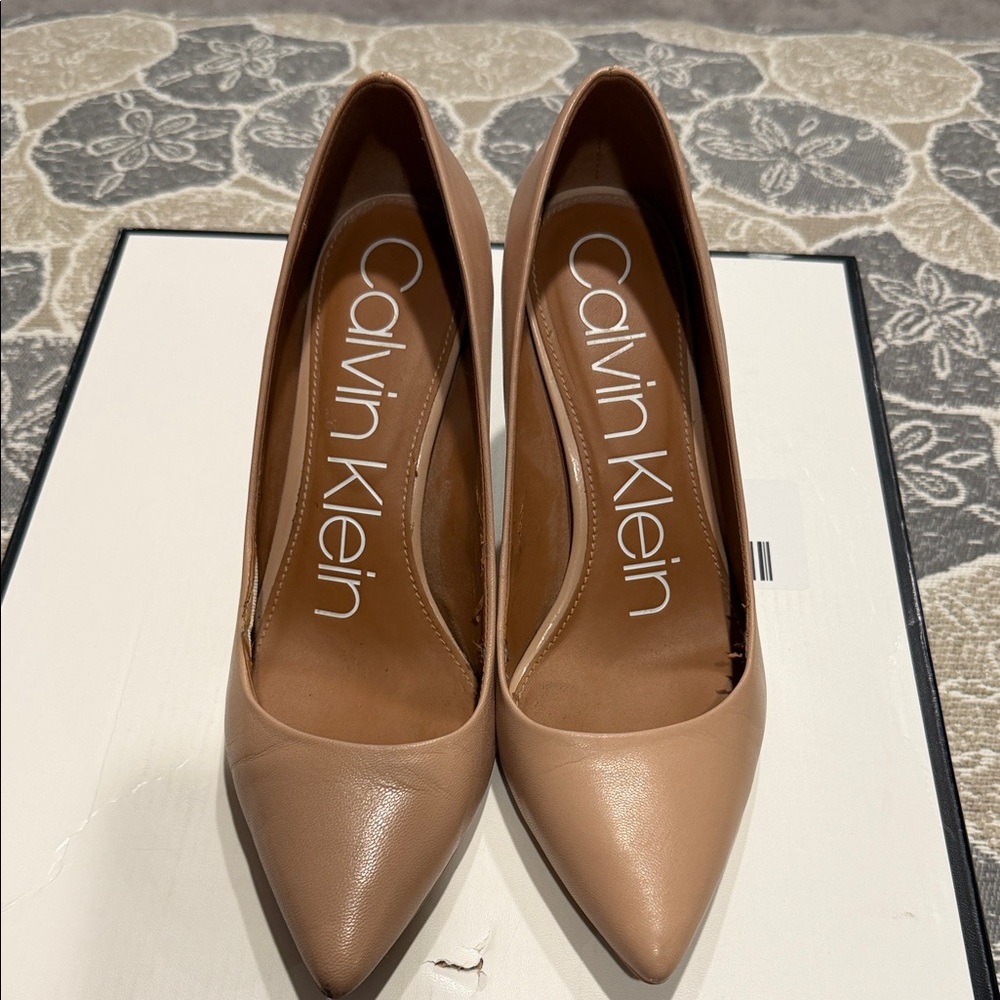 Calvin Klein Women's Beige Heels